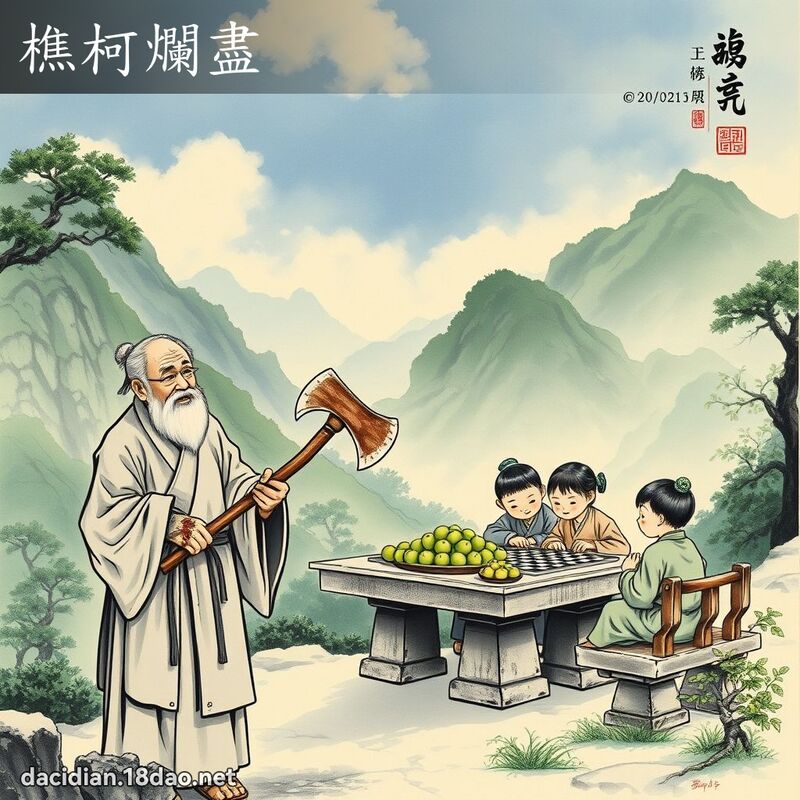樵柯烂尽 配图