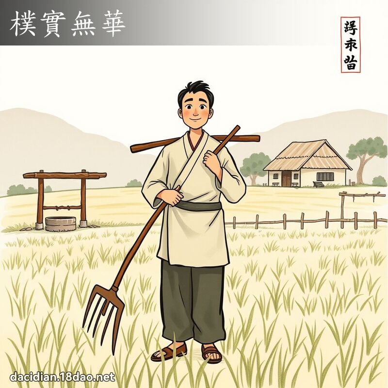 朴实无华 配图