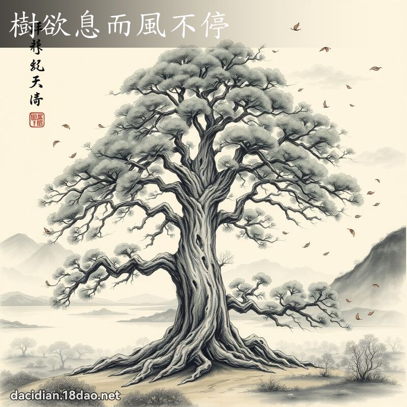 树欲息而风不停 配图