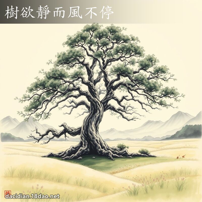 树欲静而风不停 配图