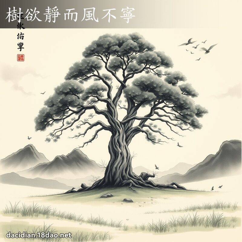 树欲静而风不寧 配图