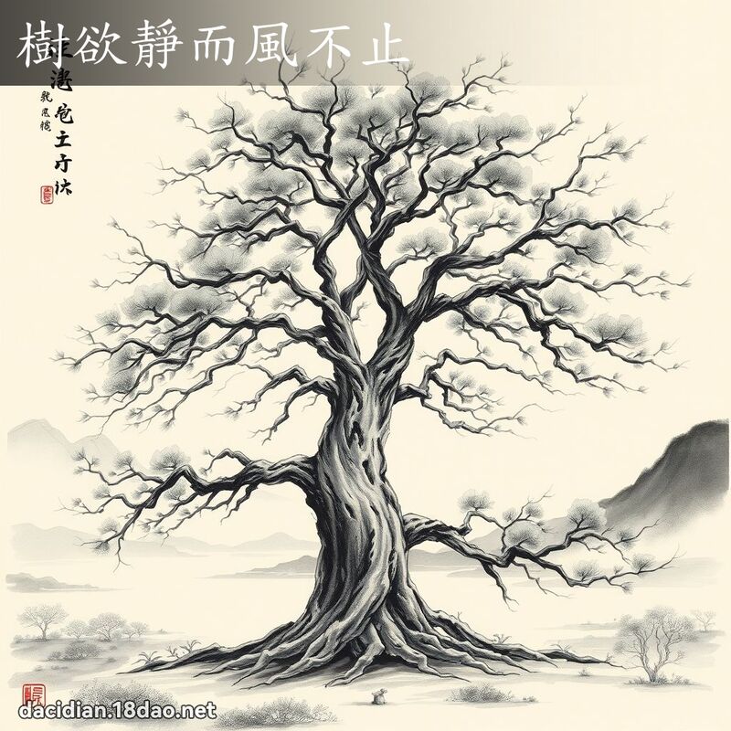 树欲静而风不止 配图