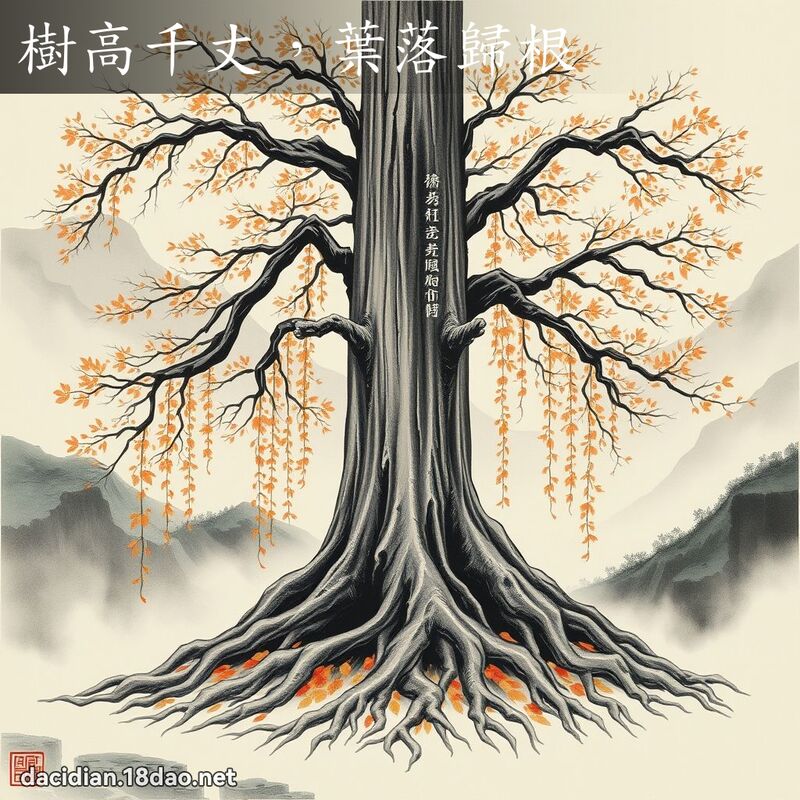 树高千丈,叶落归根 配图