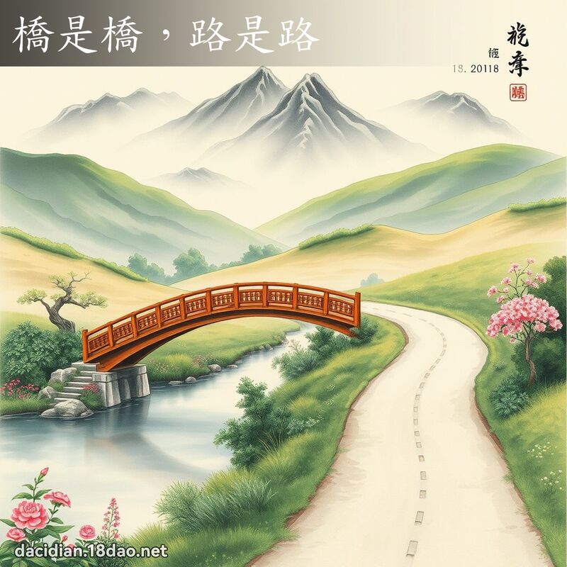 桥是桥,路是路 配图