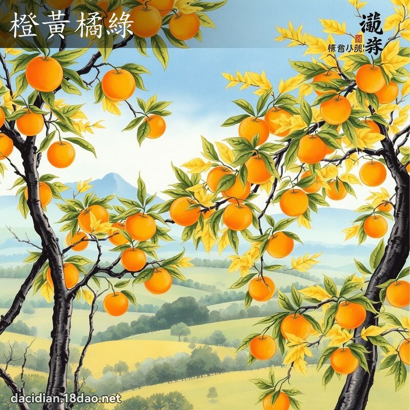 橙黄橘绿 配图