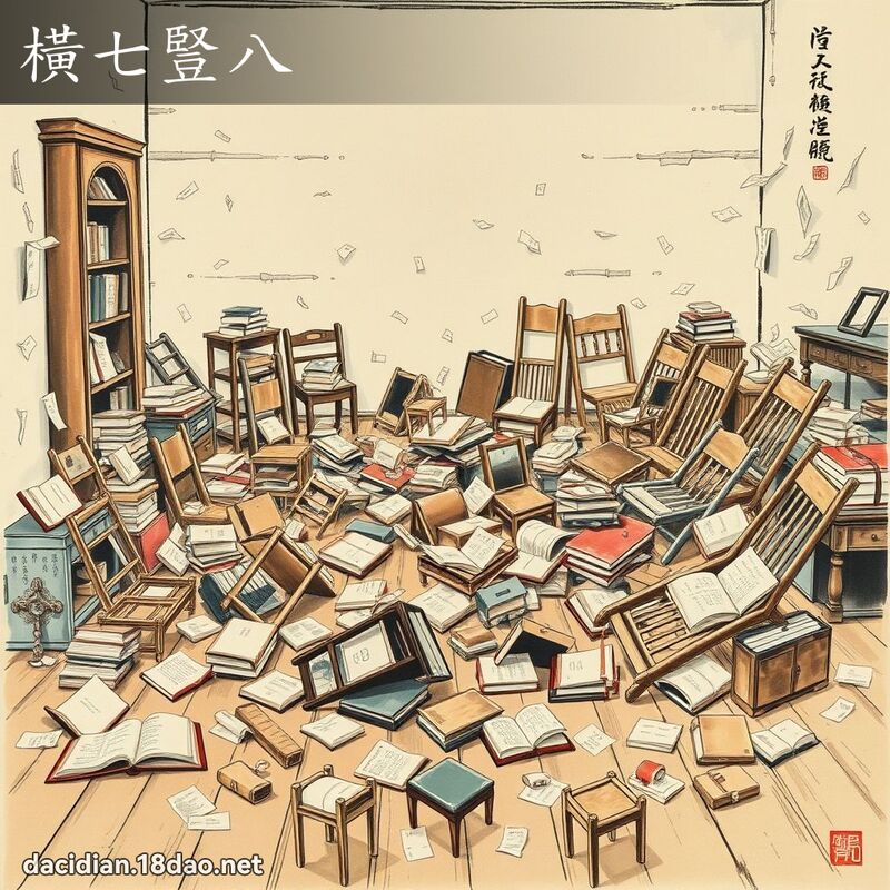 横七竖八 配图