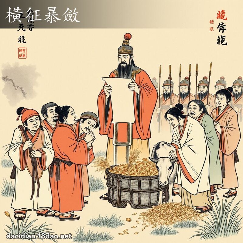 横征暴敛 配图