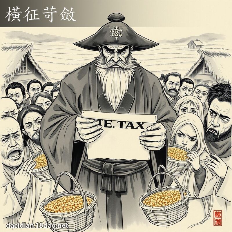 横征苛敛 配图