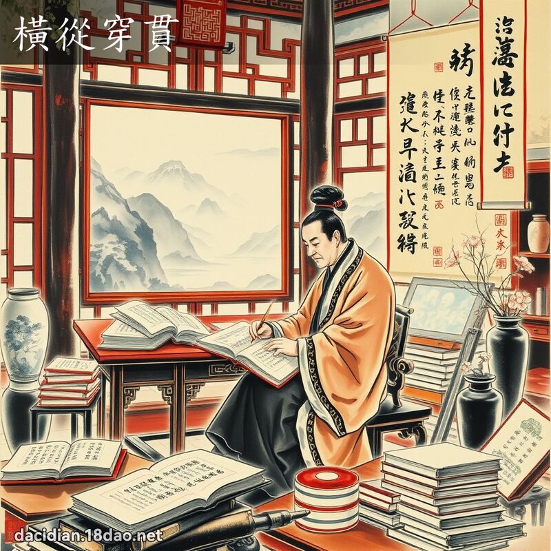 横从穿贯 配图