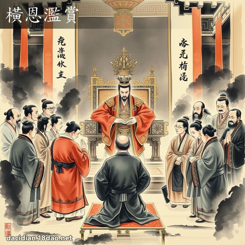 横恩滥赏 配图