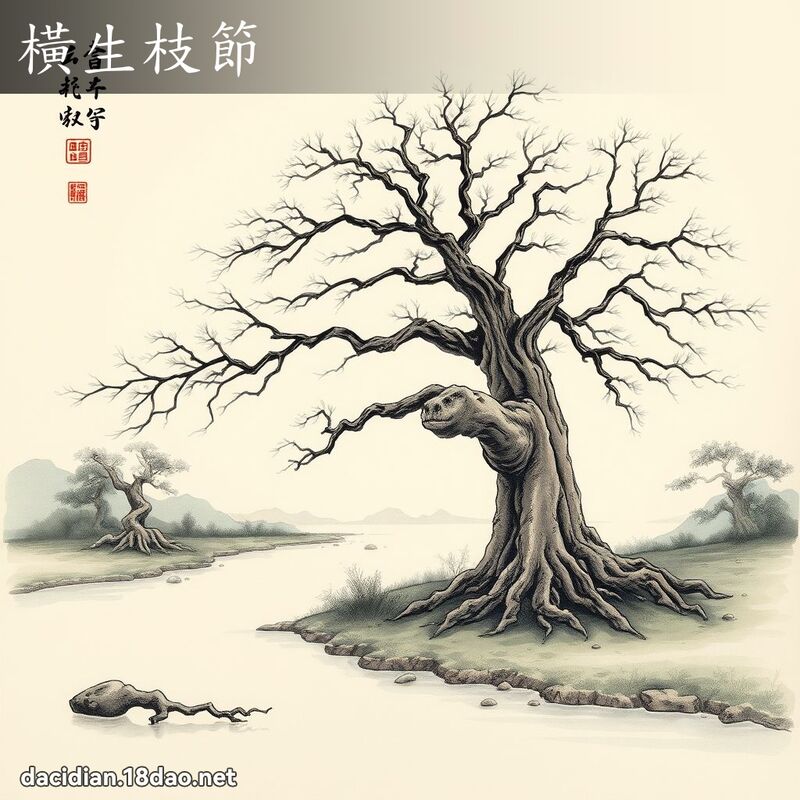 横生枝节 配图