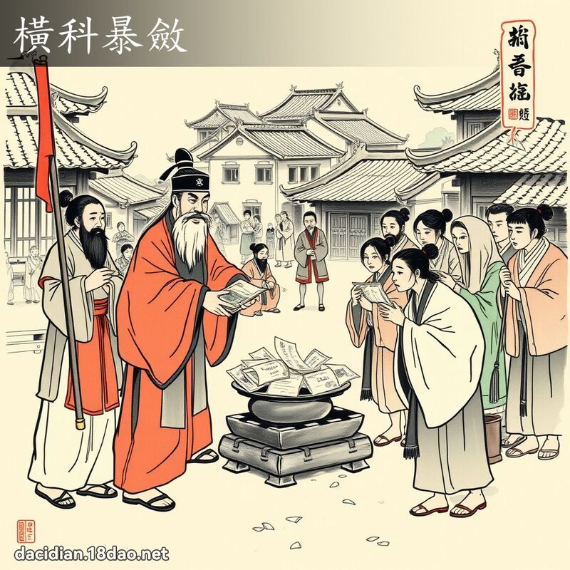 横科暴敛 配图