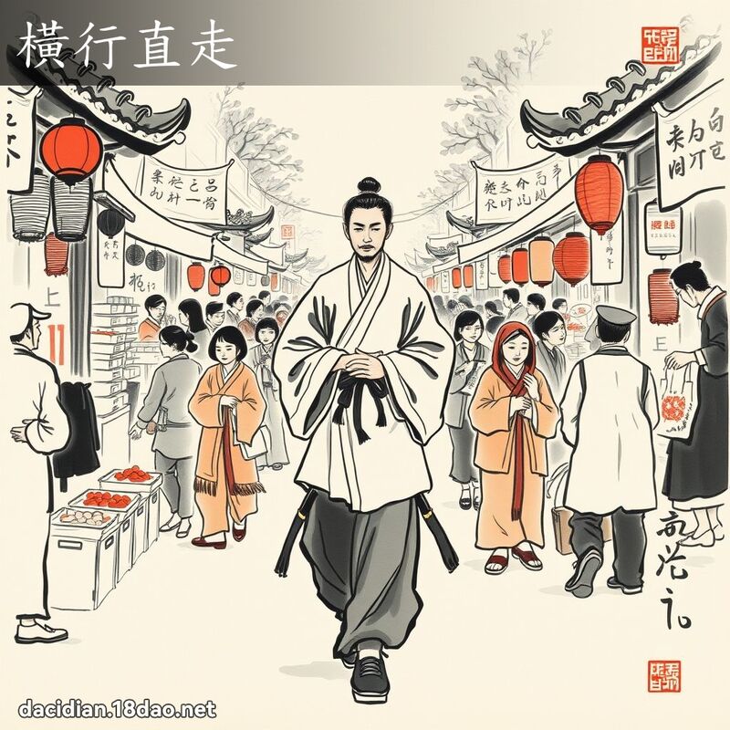 横行直走 配图