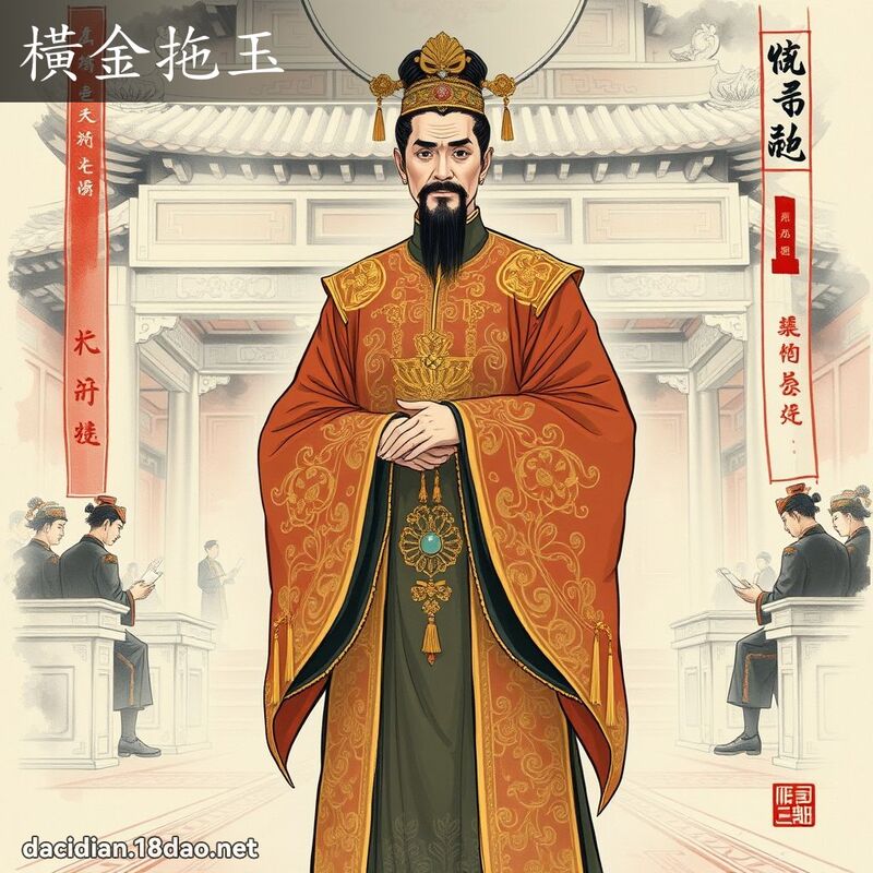 横金拖玉 配图