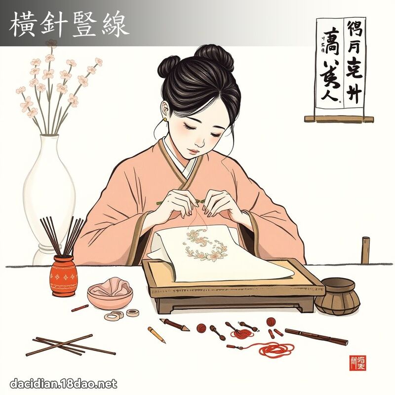 横针竖线 配图