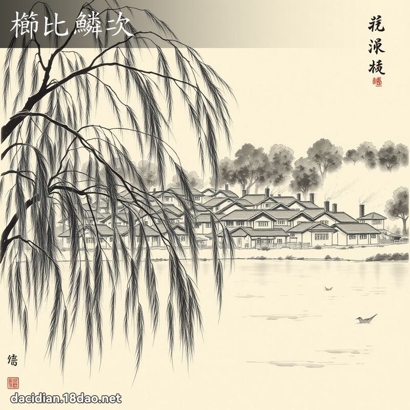 櫛比鳞次 配图