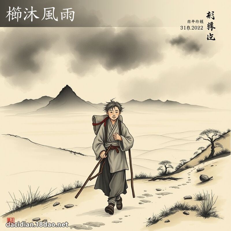 櫛沐风雨 配图