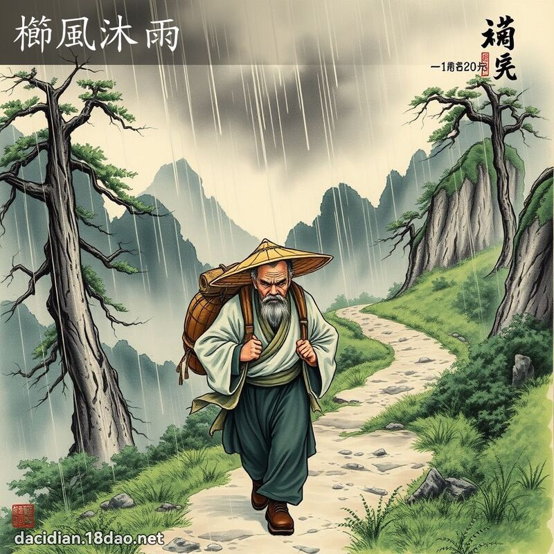 櫛风沐雨 配图