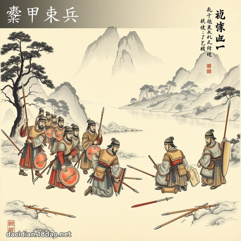 櫜甲束兵 配图
