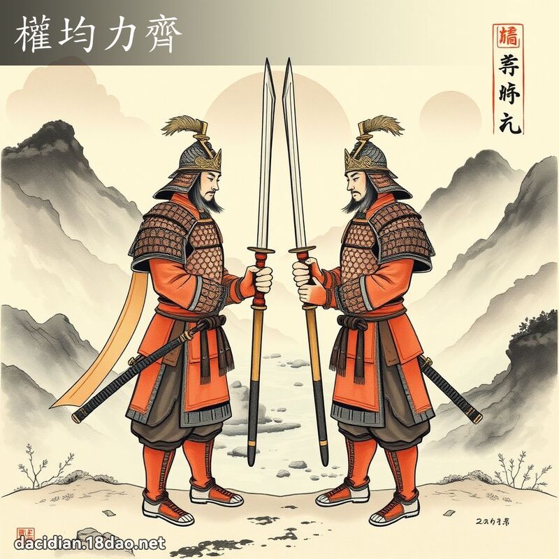 权均力齐 配图