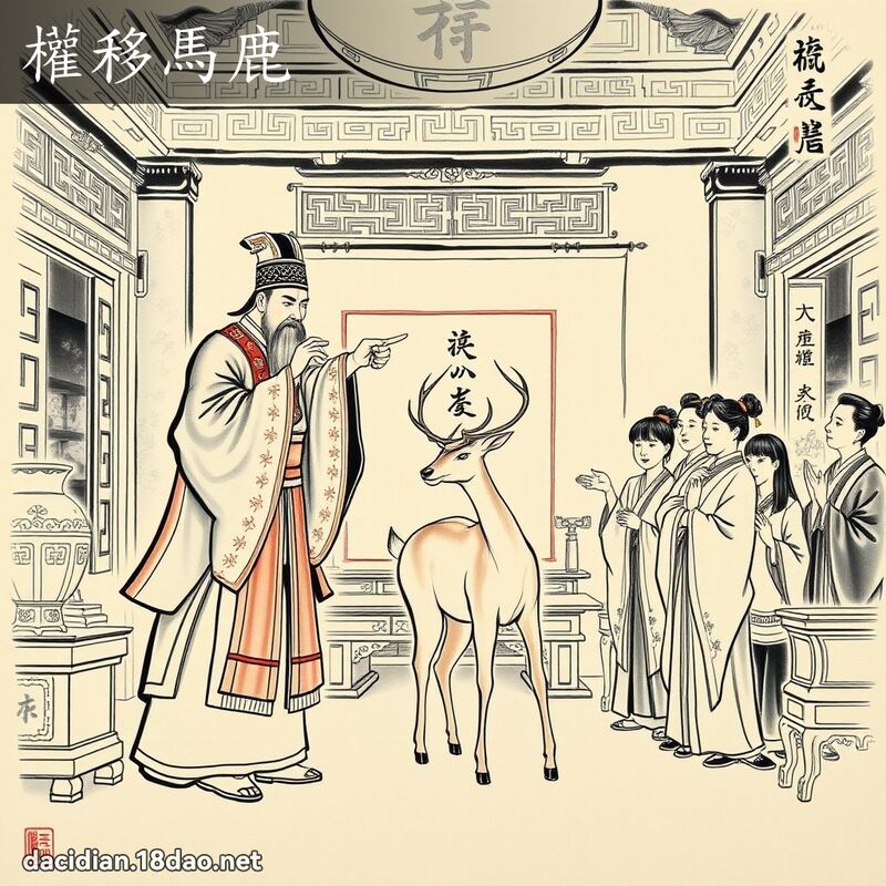 权移马鹿 配图
