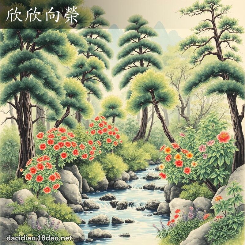 欣欣向荣 配图