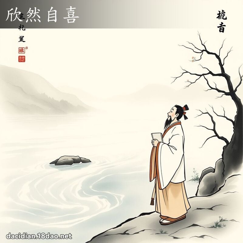 欣然自喜 配图