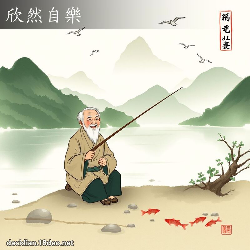 欣然自乐 配图