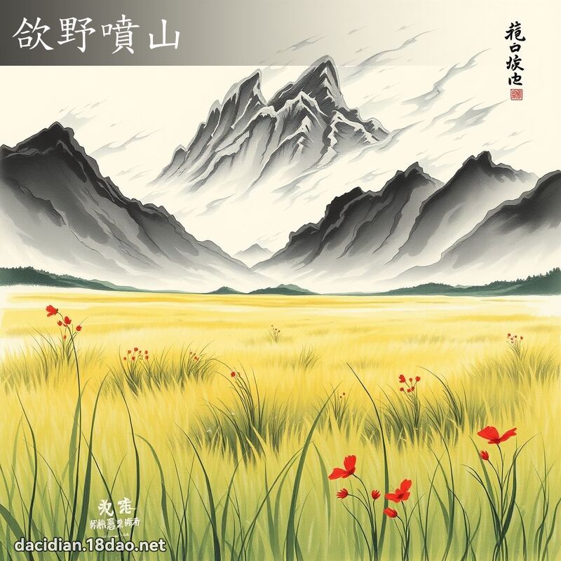 欱野喷山 配图