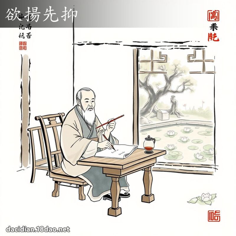 欲扬先抑 配图