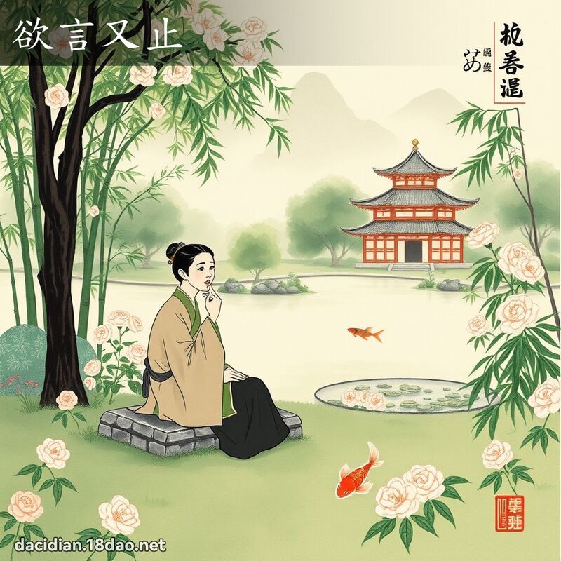 欲言又止 配图