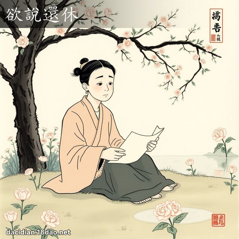 欲说还休 配图