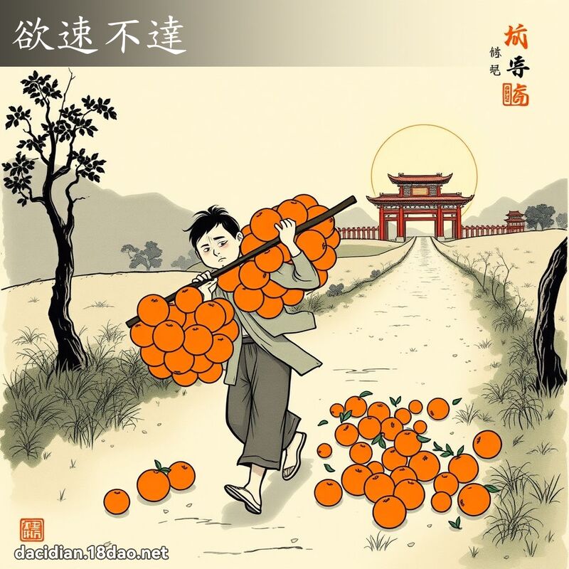 欲速不达 配图