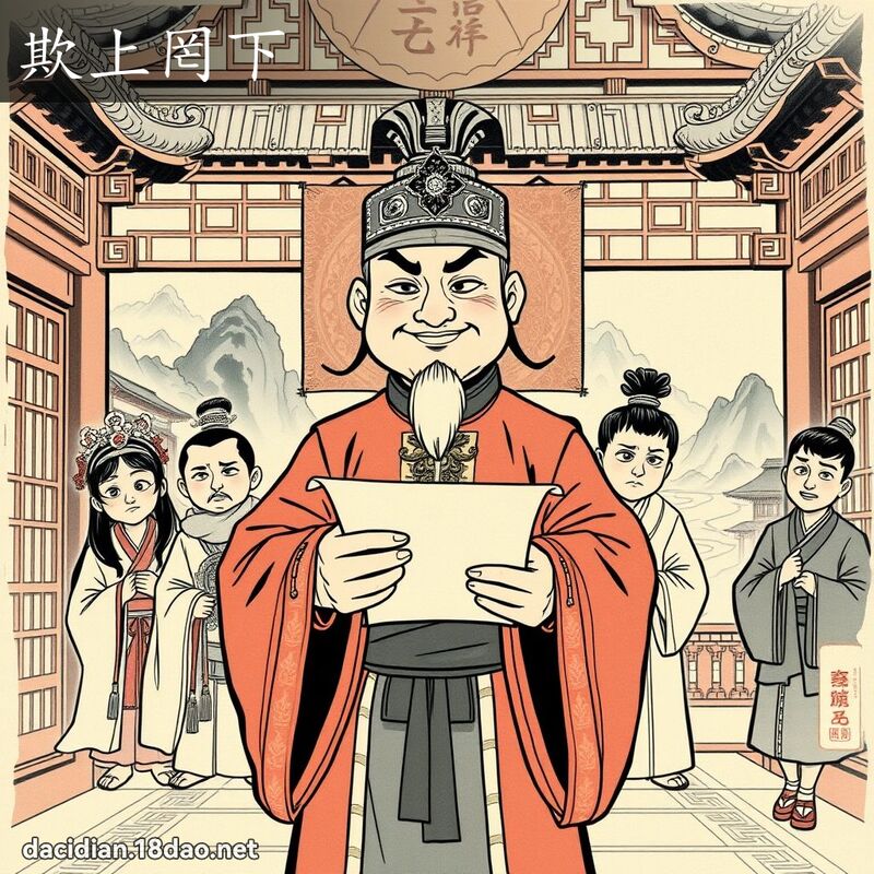 欺上罔下 配图