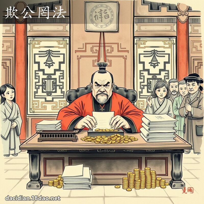 欺公罔法 配图