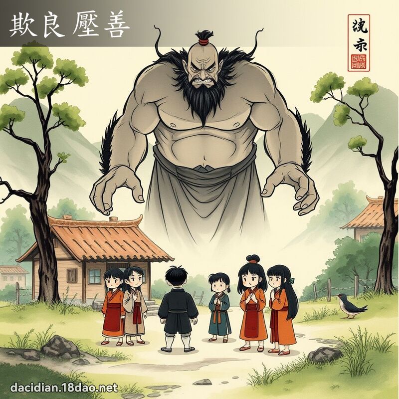 欺良压善 配图
