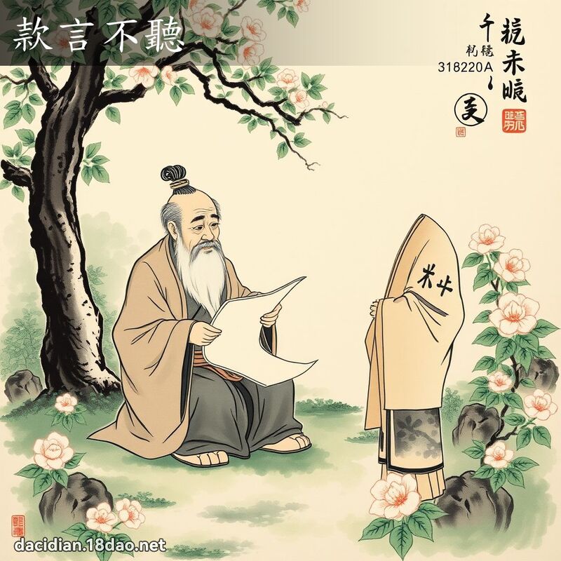 款言不听 配图