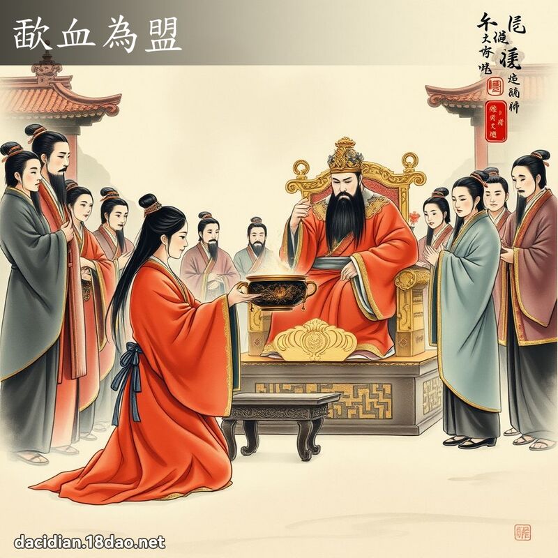 歃血为盟 配图