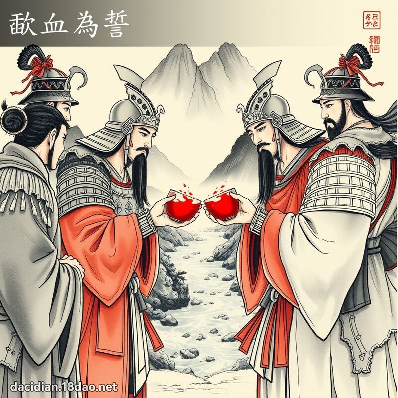 歃血为誓 配图