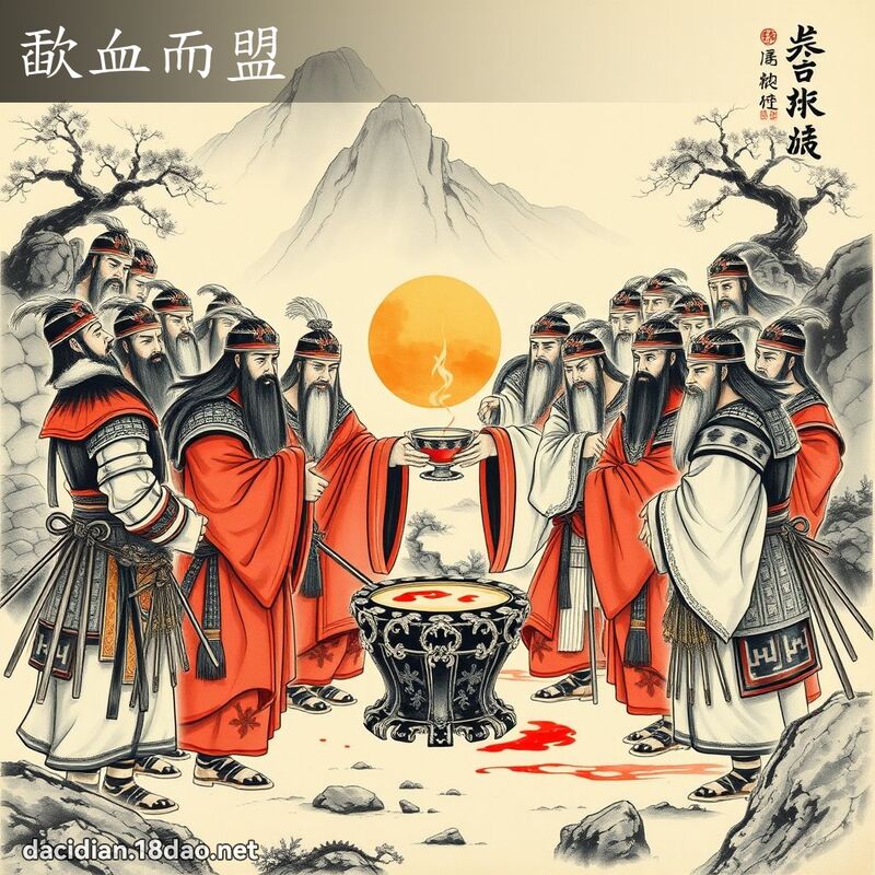 歃血而盟 配图