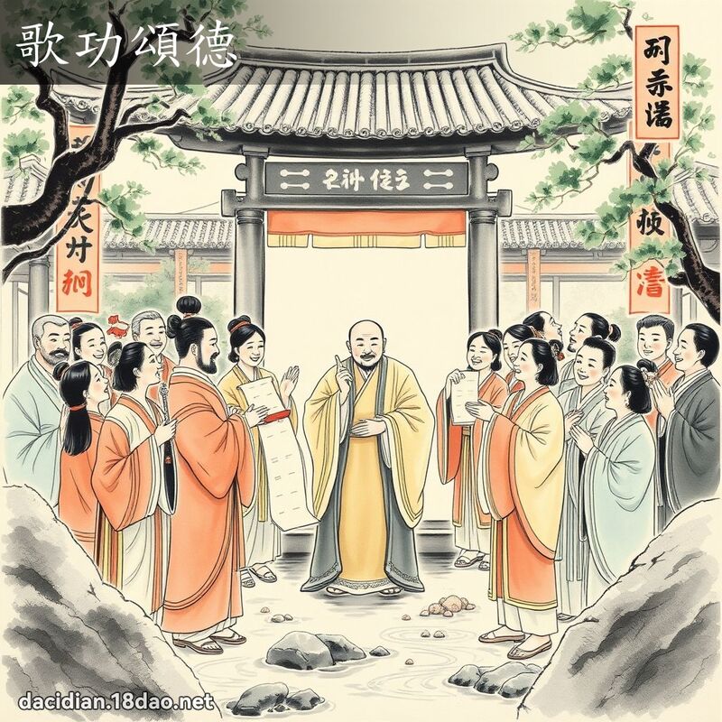 歌功颂德 配图