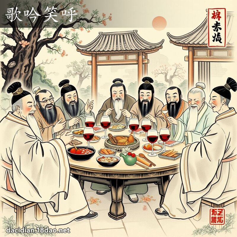歌吟笑呼 配图