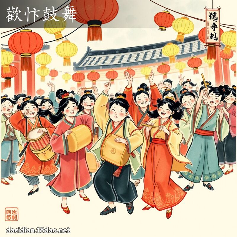 欢忭鼓舞 配图