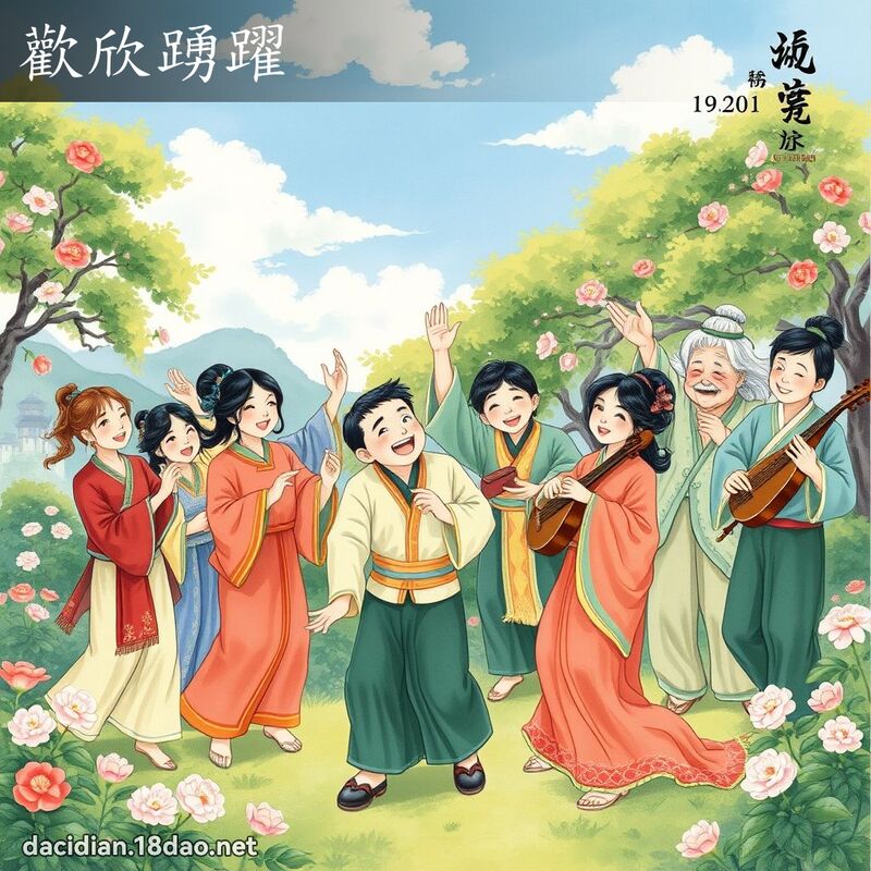 欢欣踊跃 配图