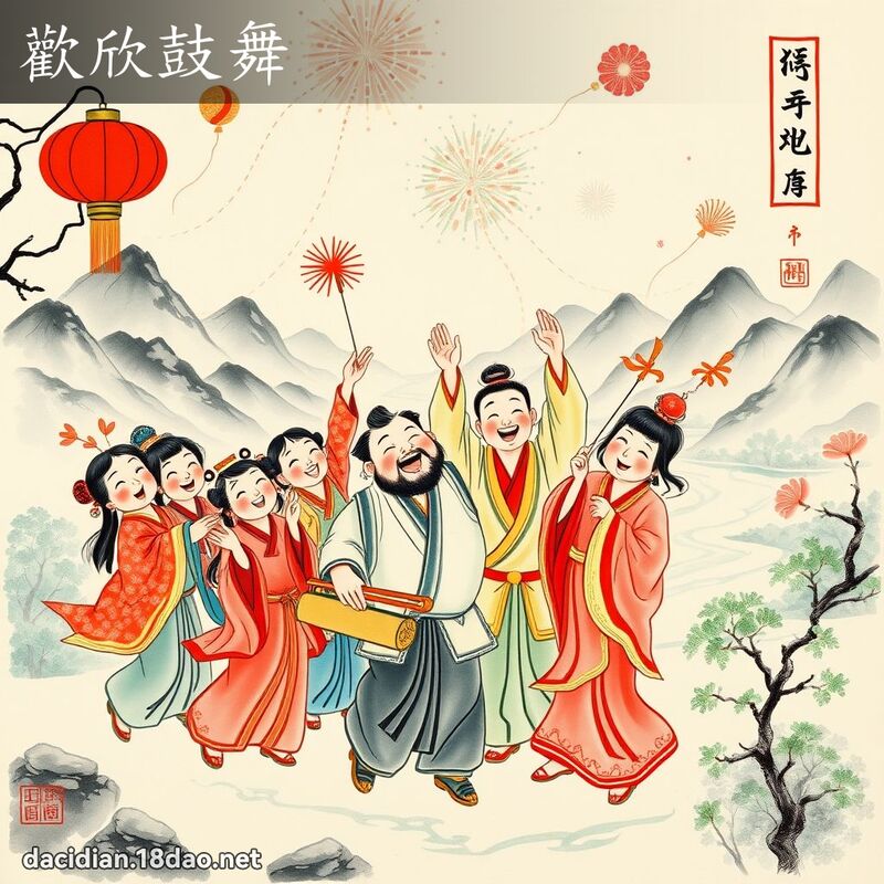 欢欣鼓舞 配图