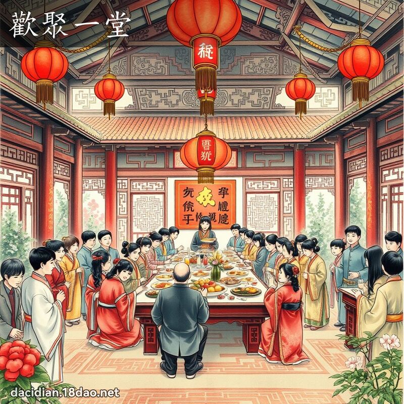 欢聚一堂 配图