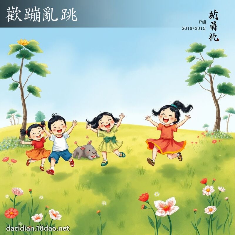 欢蹦乱跳 配图