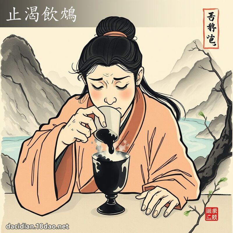 止渴饮鴆 配图