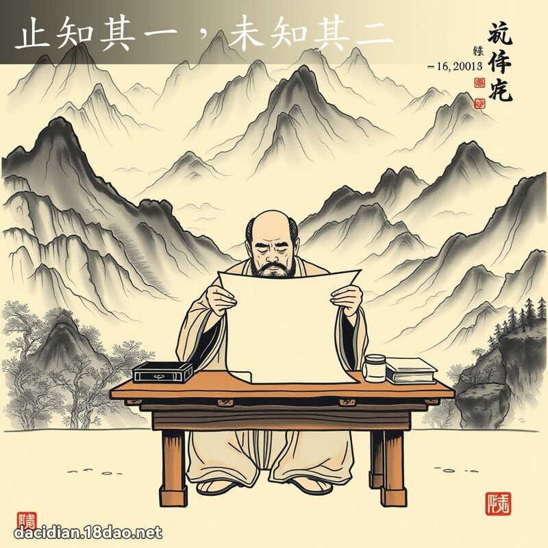 止知其一,未知其二 配图