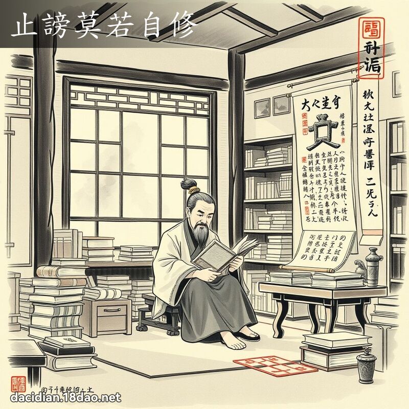 止谤莫若自修 配图